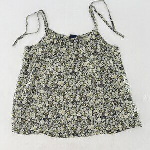 GAP Girl’s Floral Print Cotton Tank Top - Spaghetti Straps Size M(8) Cottagecore